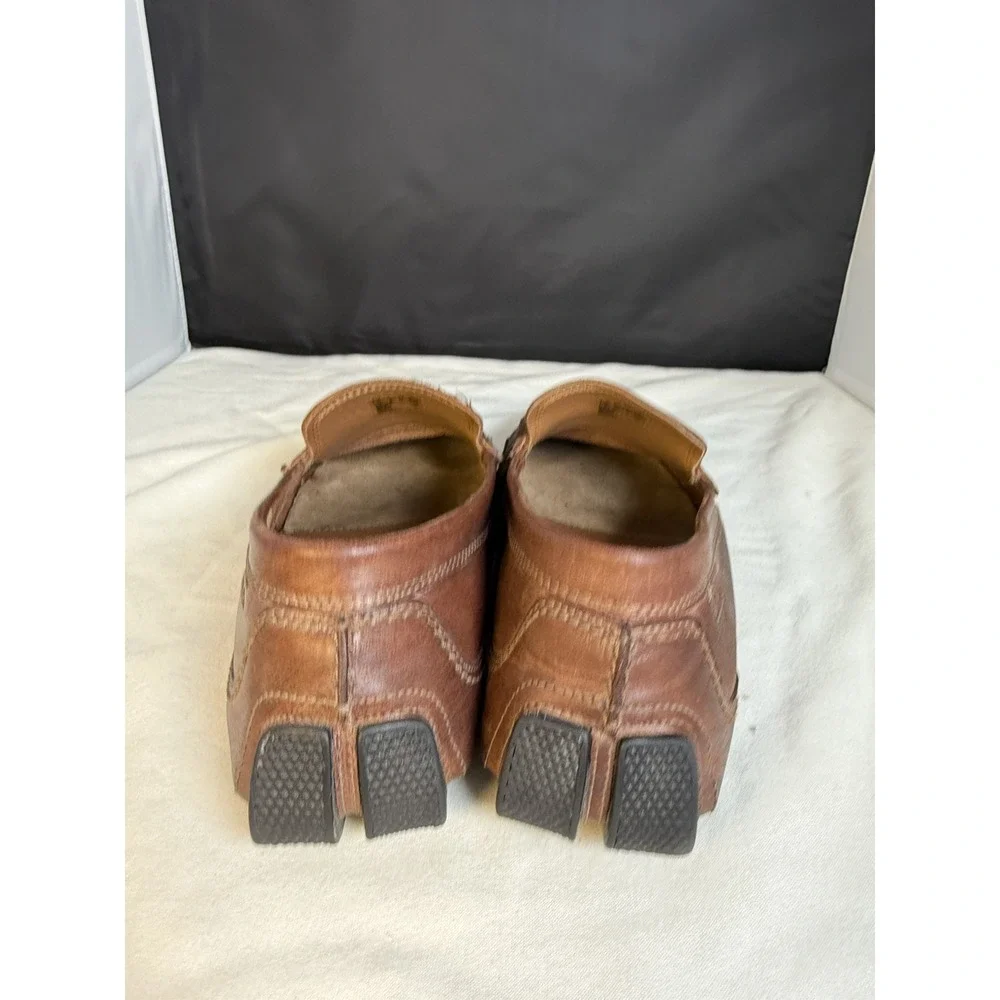 Clarks 16326 Brown Leather Ortholite Penny‎ Driving Loafers Mens 11.5 US Brown